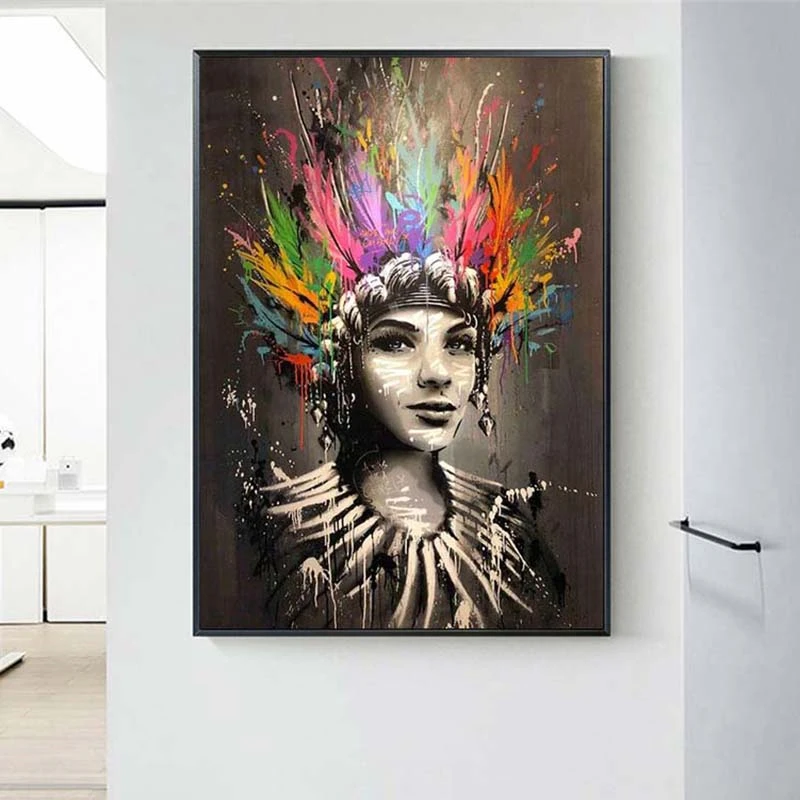 African Woman Modern Art Canvas Paintings On the Wall Art Posters And Prints Graffiti Art Black Woman Nordic Art Wall Pictures
African Woman Modern Art Canvas Paintings On the Wall Art Posters And Prints Graffiti Art Black Woman Nordic Art Wall Pictures