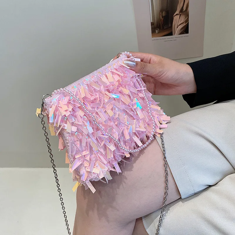 2021 Summer New Fashion Personality Sequins Small Fresh Girl Multi-Color Chain Single Shoulder Messenger Small Square Bag Female
2021 Summer New Fashion Personality Sequins Small Fresh Girl Multi-Color Chain Single Shoulder Messenger Small Square Bag Female
