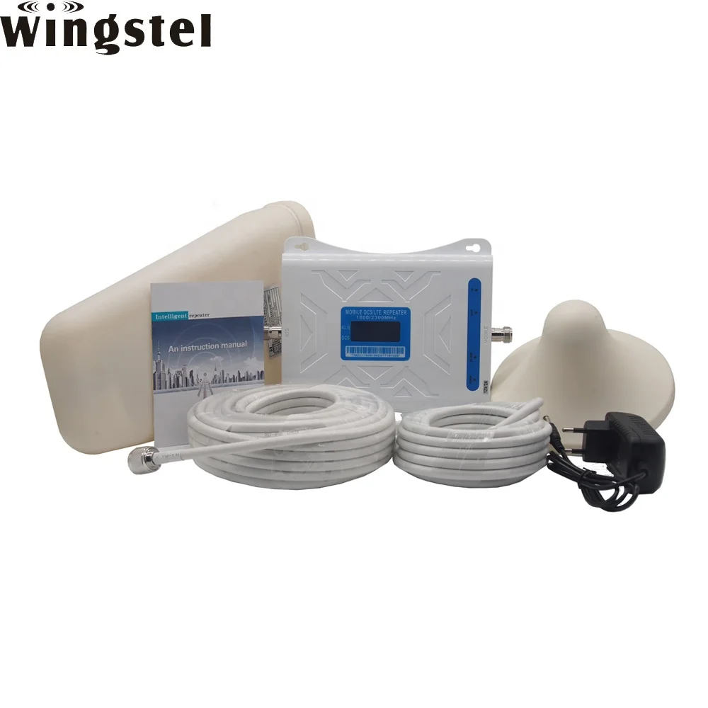 JIO Network Dual band 2g 3g 4g LTE 1800 2300MHz mobile signal booster signal repeater with Antenna
JIO Network Dual band 2g 3g 4g LTE 1800 2300MHz mobile signal booster signal repeater with Antenna