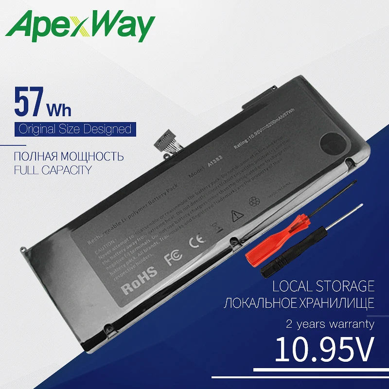 ApexWay Новый A1382 Аккумулятор для ноутбука Apple MacBook Pro 15 дюймов A1286 2011 2012 версия MC721 MC723 MC847 MD318 MD322 MD103 MD104
ApexWay Новый A1382 Аккумулятор для ноутбука Apple MacBook Pro 15 дюймов A1286 2011 2012 версия MC721 MC723 MC847 MD318 MD322 MD103 MD104