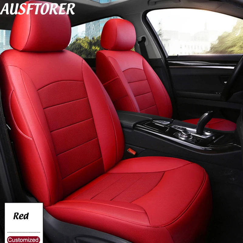 AUSFTORER Cowhide & PVC Leather Automobiles Seat Covers for Subaru Outback Seat Cushions Covers for Auto Accessories 2004-2020
AUSFTORER Cowhide & PVC Leather Automobiles Seat Covers for Subaru Outback Seat Cushions Covers for Auto Accessories 2004-2020
