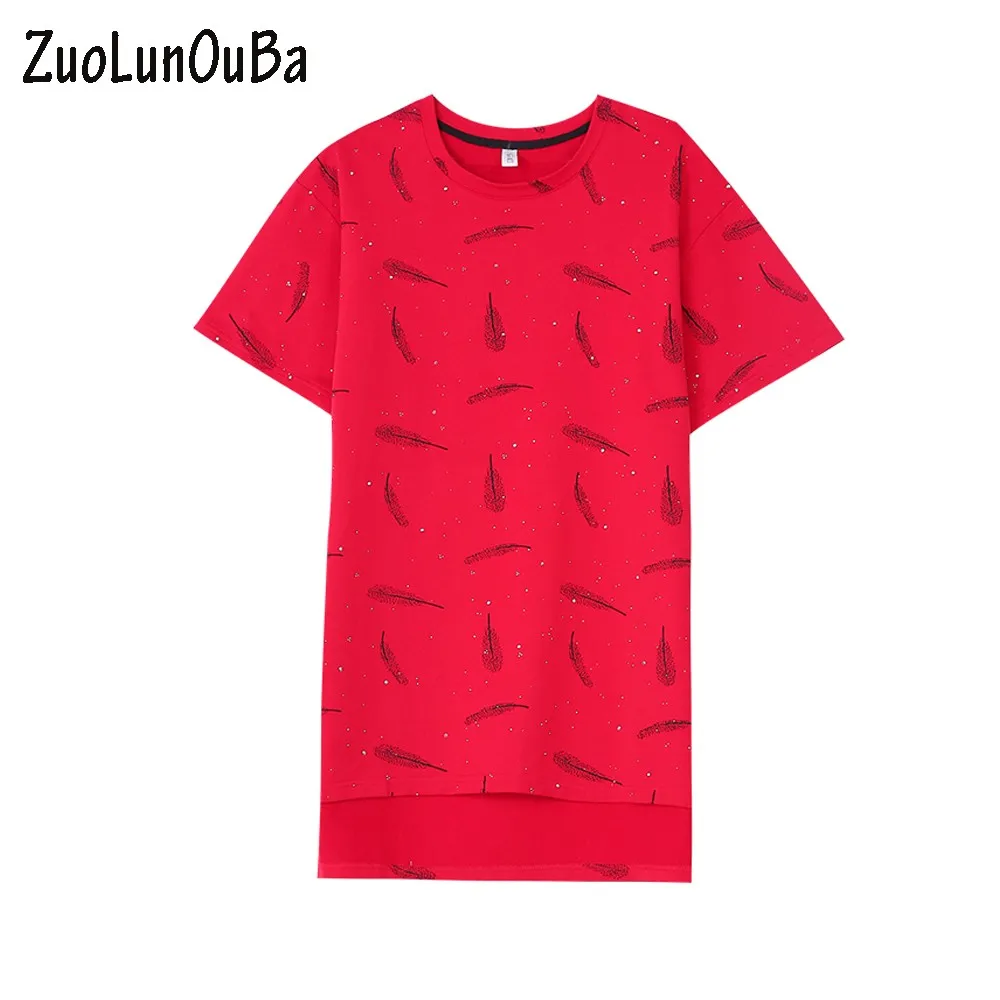 The New Arrival Of Summer Red Bright Diamond Leaf Print Harajuku T Shirt Women's Soft Short Sleeve O Neck Irregular Tees Tops
The New Arrival Of Summer Red Bright Diamond Leaf Print Harajuku T Shirt Women's Soft Short Sleeve O Neck Irregular Tees Tops