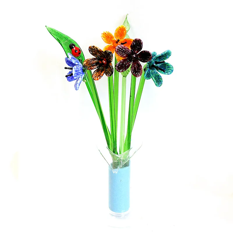 Handmade Colorful Murano Glass Flower Craft Figurine Ornaments Wedding Valentine's Day Favors Gifts Table Vase Decor Accessories
Handmade Colorful Murano Glass Flower Craft Figurine Ornaments Wedding Valentine's Day Favors Gifts Table Vase Decor Accessories