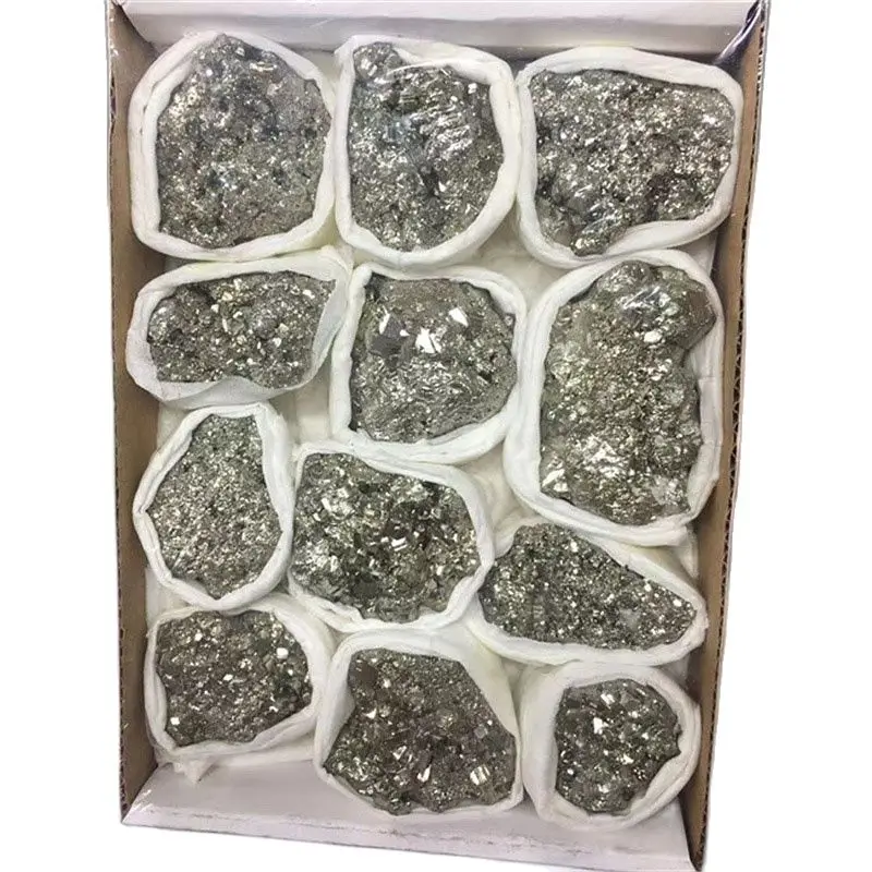 Wholesale natural pyrite stone rough mineral specimen set healing crystals for decoration
Wholesale natural pyrite stone rough mineral specimen set healing crystals for decoration