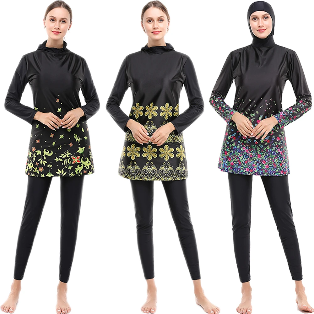 Muslim Swimsuit Burkini Conservative 2PCS Hooded Swimming Suits Bathing Beach Wear Swimwear Printed Tops Pants Loose Plus Size
Muslim Swimsuit Burkini Conservative 2PCS Hooded Swimming Suits Bathing Beach Wear Swimwear Printed Tops Pants Loose Plus Size