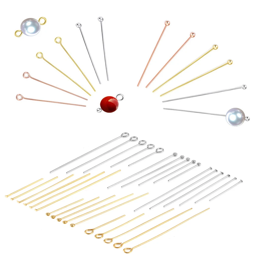3 Types Stainless Steel Heads Eye Flat Head Pin Gold Plated Ball Head Pins for Jewelry Findings Making Earrings Accessories
3 Types Stainless Steel Heads Eye Flat Head Pin Gold Plated Ball Head Pins for Jewelry Findings Making Earrings Accessories