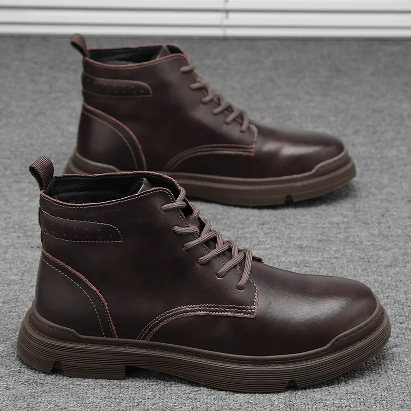 Leather boots men's autumn and winter warm British boots high boots snow tooling boots men's shoes fashion casual tide boots
Leather boots men's autumn and winter warm British boots high boots snow tooling boots men's shoes fashion casual tide boots