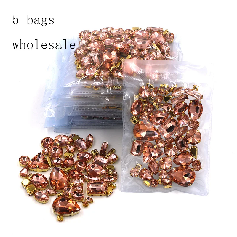 Best seller Wholesale 5 bags mixed shape sew on glass Water red gold base rhinestones diy dress/Clothing accessories
Best seller Wholesale 5 bags mixed shape sew on glass Water red gold base rhinestones diy dress/Clothing accessories