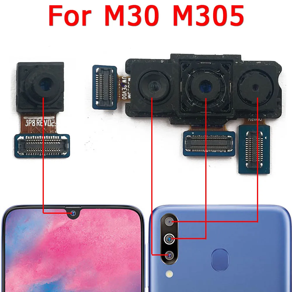Запасные части для Samsung Galaxy M30 M305, модуль фронтальной основной камеры заднего вида, запасные части
Запасные части для Samsung Galaxy M30 M305, модуль фронтальной основной камеры заднего вида, запасные части