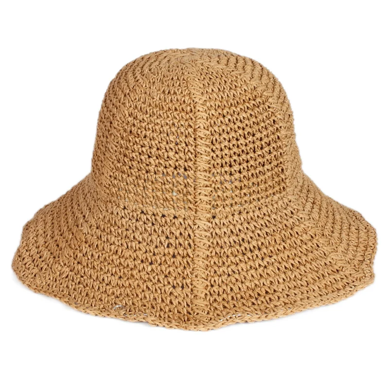 Wholesale Summer Handmade Wave Beach Hat Foldable Plain Wide Brim Lady Sunshade Solid Color Straw Bucket Hats
Wholesale Summer Handmade Wave Beach Hat Foldable Plain Wide Brim Lady Sunshade Solid Color Straw Bucket Hats
