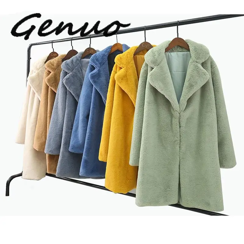 Genuo Winter Faux Rabbit Fur Coat Women Winter Mid Long Coat Oversized Female Thick Warm Faux Fur Jacket Ladies Loose Plush Coat
Genuo Winter Faux Rabbit Fur Coat Women Winter Mid Long Coat Oversized Female Thick Warm Faux Fur Jacket Ladies Loose Plush Coat