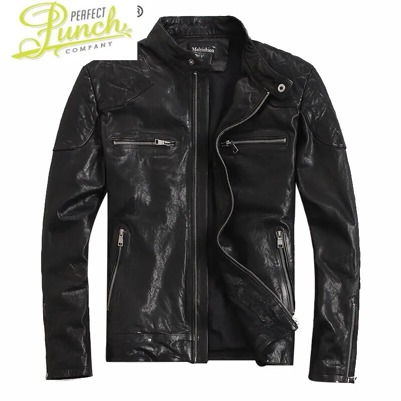 Cow Real Leather Jacket Men Spring New Coats Style of Moto&Biker Mandarin Collar Slim Short No Jacket
Cow Real Leather Jacket Men Spring New Coats Style of Moto&Biker Mandarin Collar Slim Short No Jacket