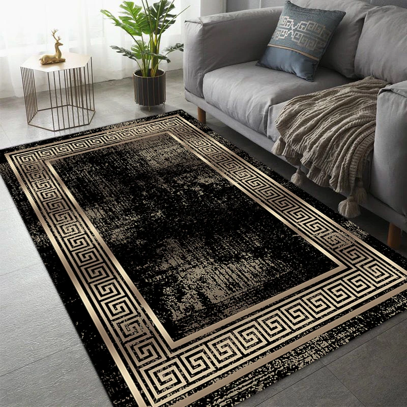 Black And Gold Carpet Vintage Abstract Dirty Effect Greek Frame Rugs And Carpets For Home Living Room Hallway Soft Floor Mats
Black And Gold Carpet Vintage Abstract Dirty Effect Greek Frame Rugs And Carpets For Home Living Room Hallway Soft Floor Mats