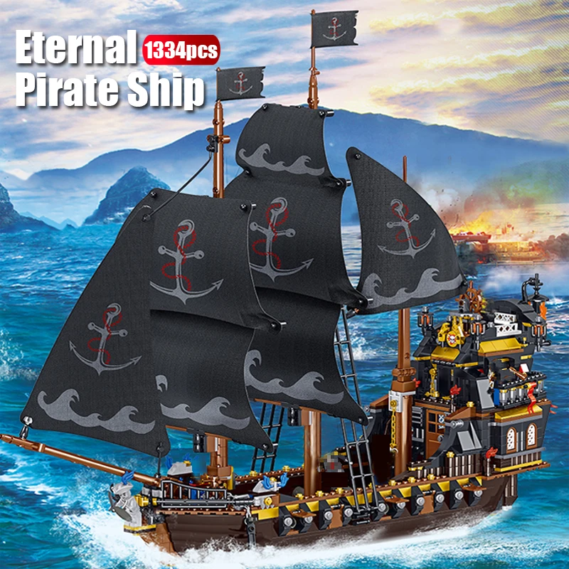 1334Pcs Assembly Eternal Pirate Ship Model Sets Building Blocks Bricks Toys Children's Educational DIY Toys Birthday Gifts
1334Pcs Assembly Eternal Pirate Ship Model Sets Building Blocks Bricks Toys Children's Educational DIY Toys Birthday Gifts