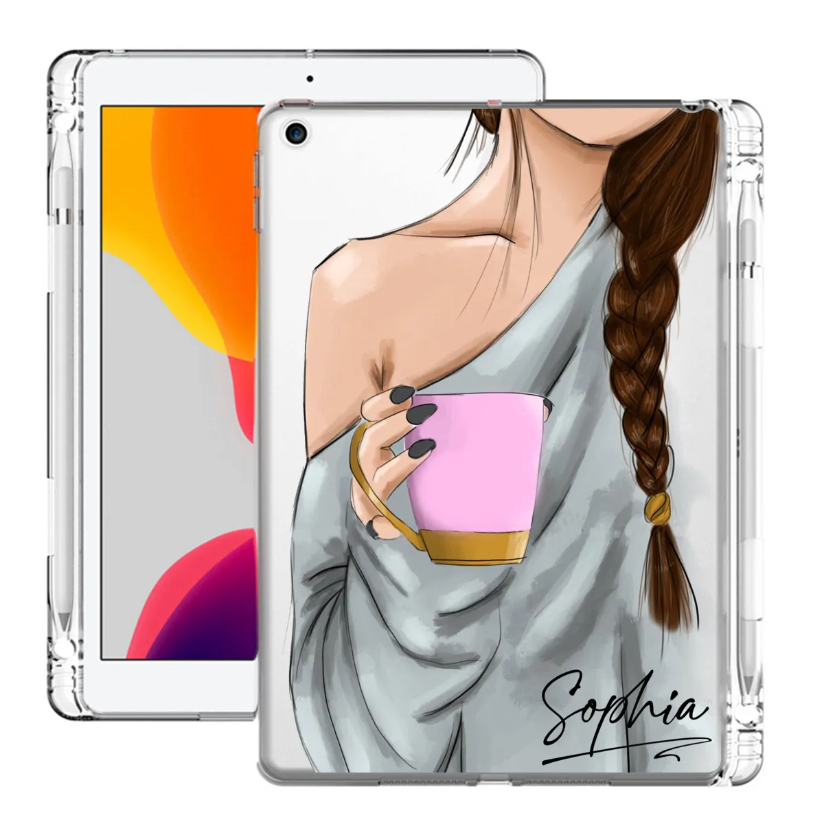 Custom Name Tablet Cover For iPad Air 4 Case Pro 11 2020 Funda With Pencil Holder 10.2 7th 8th Generation Clear Mini 5 Air 3
Custom Name Tablet Cover For iPad Air 4 Case Pro 11 2020 Funda With Pencil Holder 10.2 7th 8th Generation Clear Mini 5 Air 3