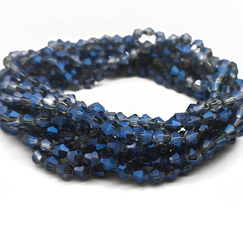 Crystal Glass Blue Faceted Bicone Beads Loose Beads for Jewelry Making Accessories 3 4 6mm Necklace Bracelet DIY
Crystal Glass Blue Faceted Bicone Beads Loose Beads for Jewelry Making Accessories 3 4 6mm Necklace Bracelet DIY