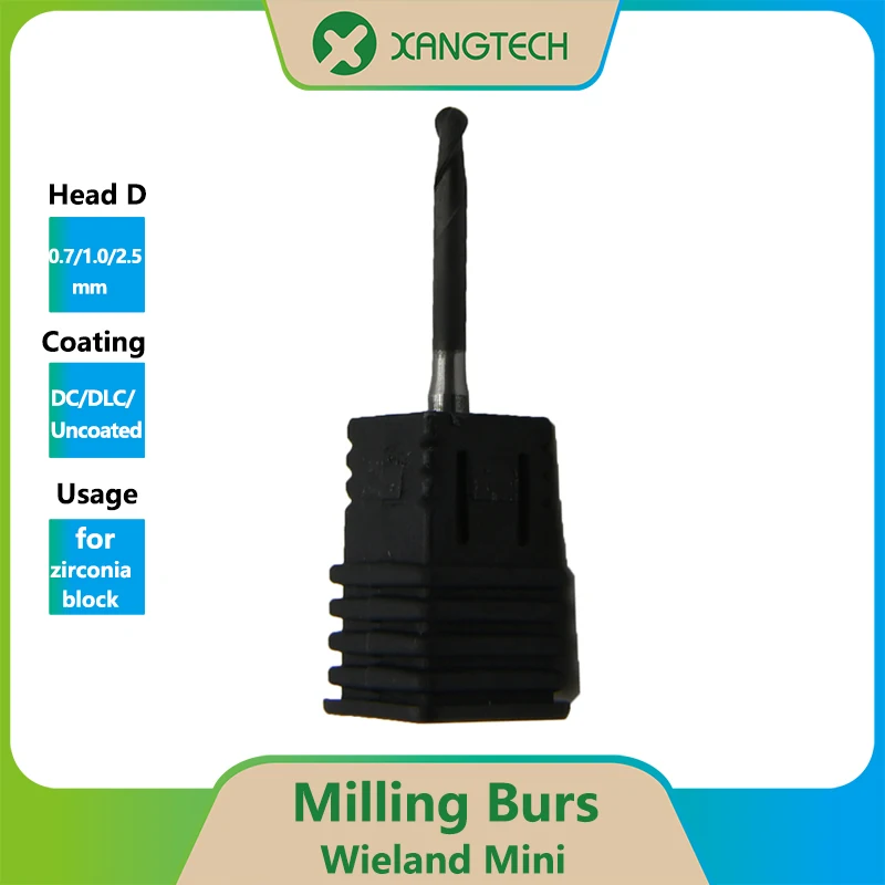 Free Shipping XANGTECH Dental Lab Wieland DC Mini Milling Burs Length 35mm for Zirconia Blocks Drilling
Free Shipping XANGTECH Dental Lab Wieland DC Mini Milling Burs Length 35mm for Zirconia Blocks Drilling