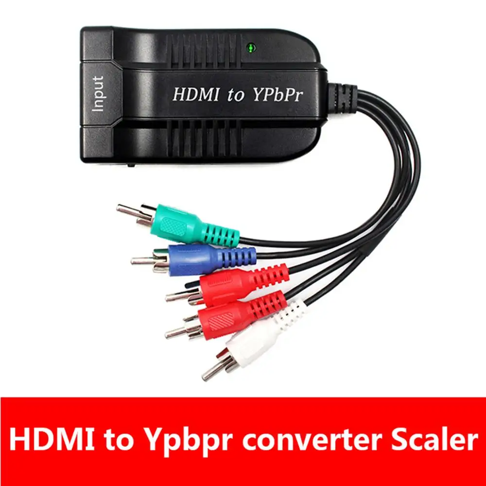 1080p HDMI-compatible to 5 RCA Ypbpr component Scaler HDTV video audio converter adapter with power supply(DC cable)
1080p HDMI-compatible to 5 RCA Ypbpr component Scaler HDTV video audio converter adapter with power supply(DC cable)