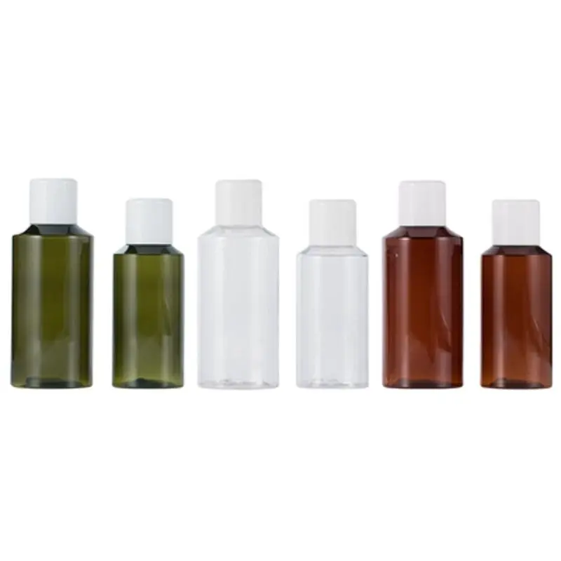 100ML 150ML Empty Brown Clear Green Plastic Bottle White Screw Cover Portable Cosmetic Refillable Packaging Container 30pieces
100ML 150ML Empty Brown Clear Green Plastic Bottle White Screw Cover Portable Cosmetic Refillable Packaging Container 30pieces