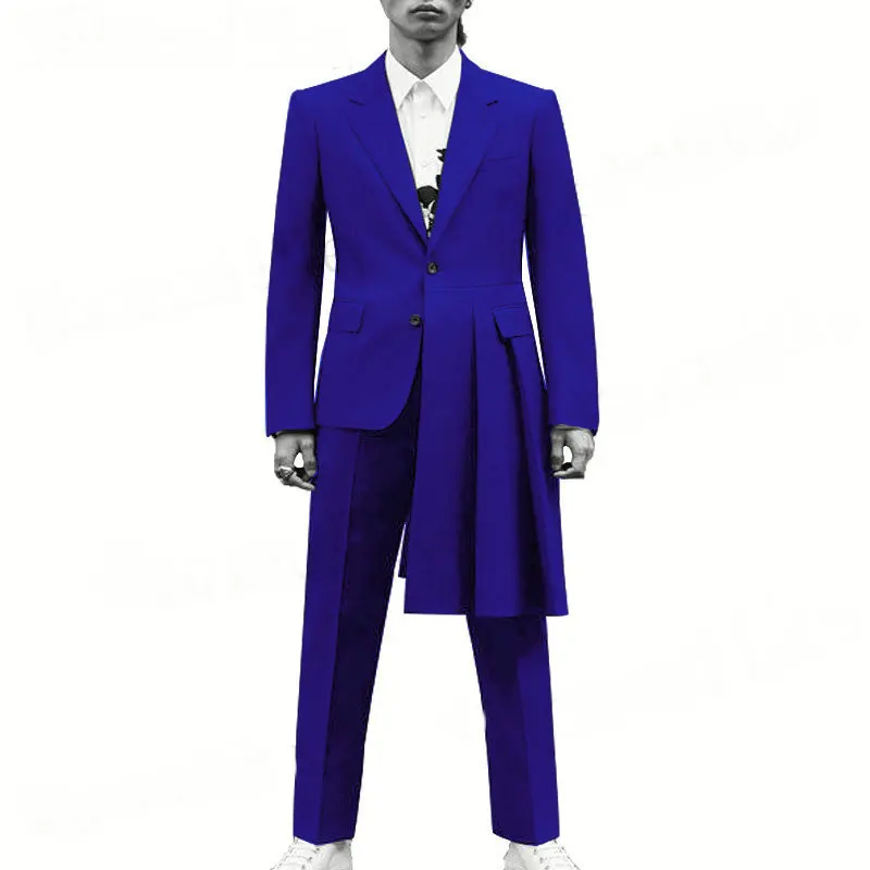 2 Piece Formal Men's Suits Regular Fit Prom Royal Blue Groom Tuxedos Business Party Suits For Wedding Groomsmen Best Man Blazer
2 Piece Formal Men's Suits Regular Fit Prom Royal Blue Groom Tuxedos Business Party Suits For Wedding Groomsmen Best Man Blazer