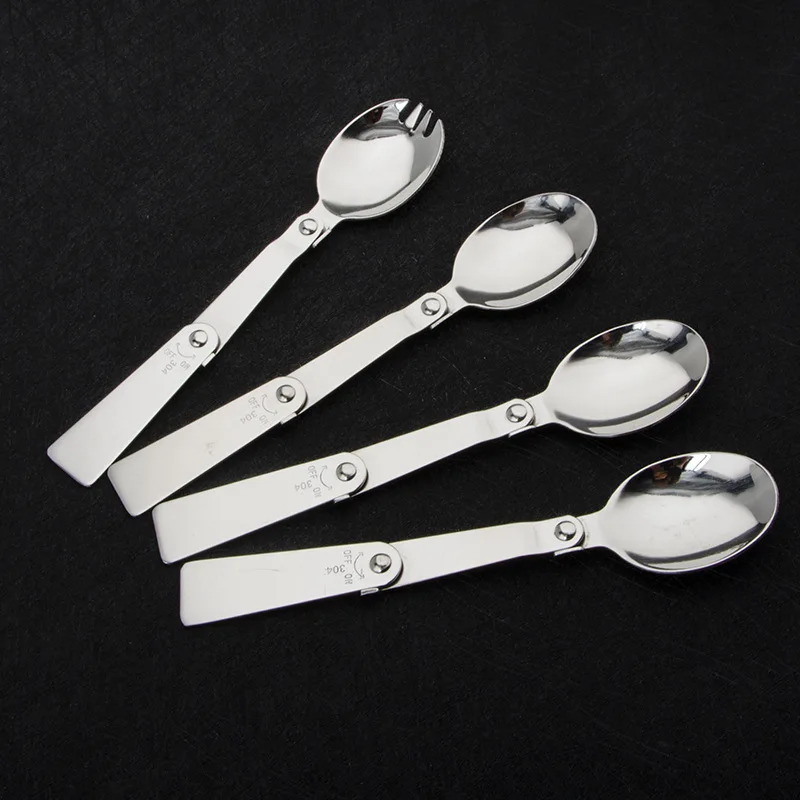 304 Stainless Steel Folding Spoon and Fork Portable Tableware Set Folding Spoon for Outdoor Hiking Camping Travel Picnic
304 Stainless Steel Folding Spoon and Fork Portable Tableware Set Folding Spoon for Outdoor Hiking Camping Travel Picnic