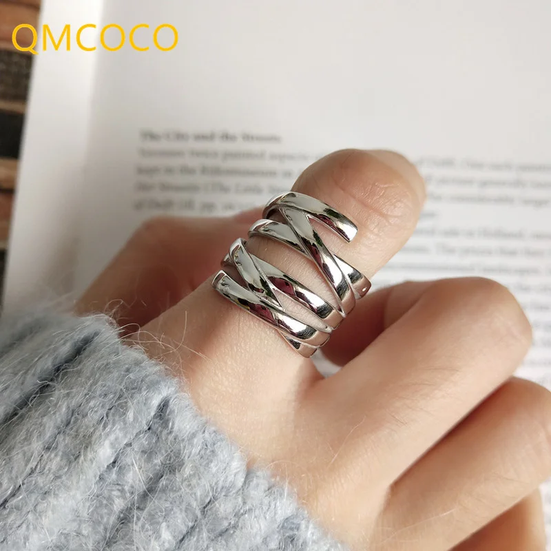 QMCOCO Simple Style Silver Color Party Rings For Women Couples Vintage Creative Multi-layer Weaving Finger Jewelry Gifts
QMCOCO Simple Style Silver Color Party Rings For Women Couples Vintage Creative Multi-layer Weaving Finger Jewelry Gifts