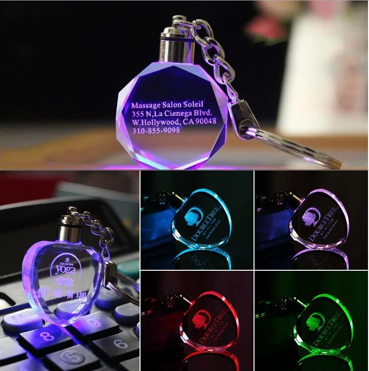 Customized Fashion Laser Engraving LOGO Crystal Keychains Octagonal Shaped LED Key Chain Key Ring for Wedding Xmas Birthday Gift
Customized Fashion Laser Engraving LOGO Crystal Keychains Octagonal Shaped LED Key Chain Key Ring for Wedding Xmas Birthday Gift