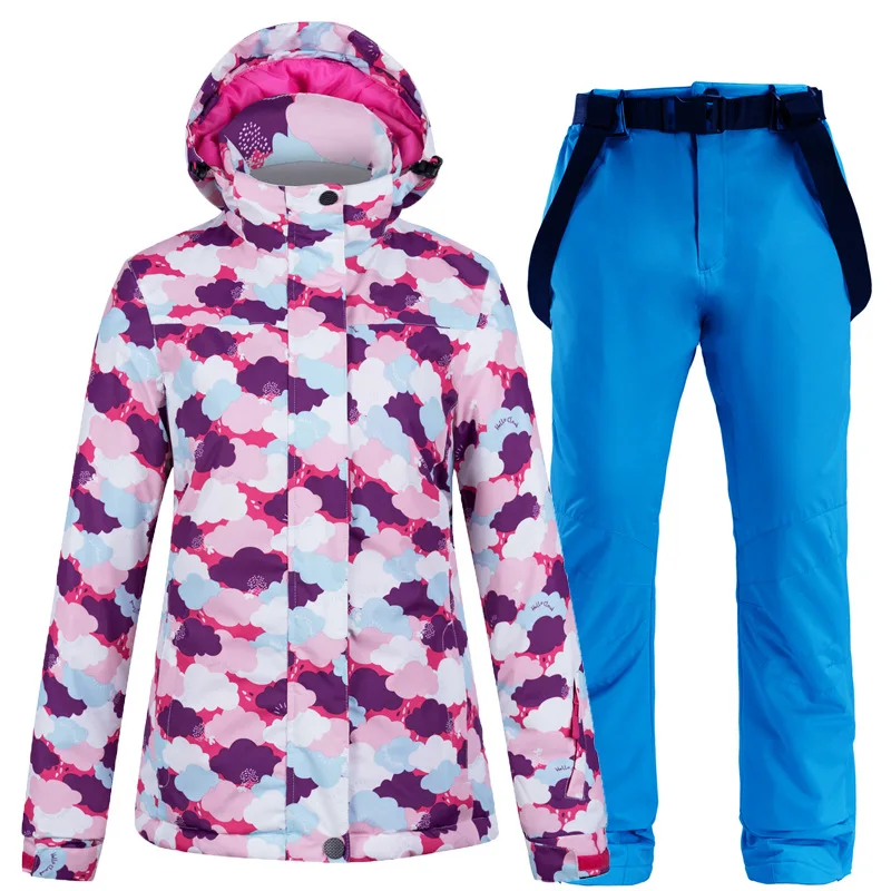 Ski Suit Women Winter Warm Windproof Waterproof Snow Jackets and Pants Female Skiing And Snowboarding Snowsuit Thick Ski Set
Ski Suit Women Winter Warm Windproof Waterproof Snow Jackets and Pants Female Skiing And Snowboarding Snowsuit Thick Ski Set