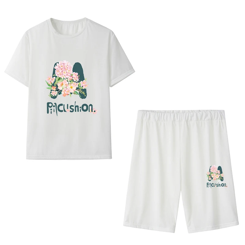 Women Summer 2 piece Set T-shirt+Shorts M Flower Printing O-Neck Slim Sports Casual Fitness Breathable Female Tracksuit
Women Summer 2 piece Set T-shirt+Shorts M Flower Printing O-Neck Slim Sports Casual Fitness Breathable Female Tracksuit