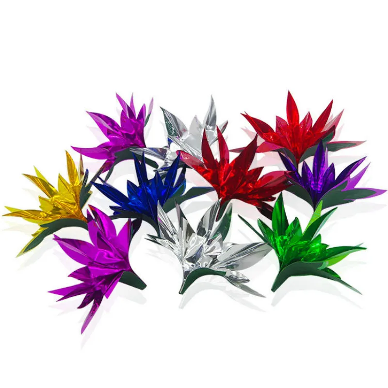 10pcs Flower From Empty Hand Stage Magic Tricks Pagoda Shaped Double Gimmick PVC Sequins Appearing Flower Funny Magic Toys
10pcs Flower From Empty Hand Stage Magic Tricks Pagoda Shaped Double Gimmick PVC Sequins Appearing Flower Funny Magic Toys