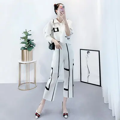 HOT SELLING Miyake long sleeve turndown collar Single-breasted coat + Straight pants print suit IN STOCK
HOT SELLING Miyake long sleeve turndown collar Single-breasted coat + Straight pants print suit IN STOCK