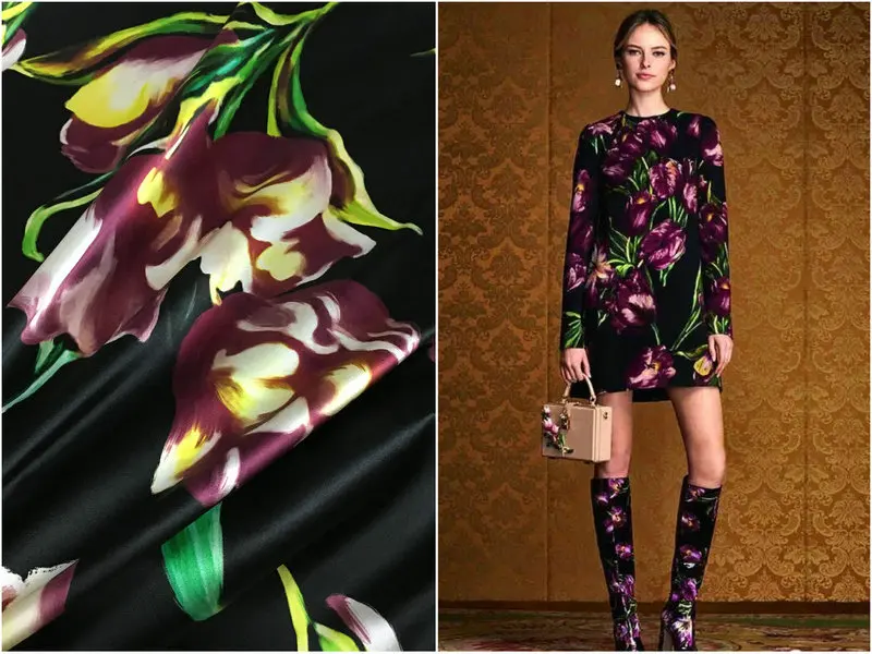 Tulip Digital Printing Silk Stretch Satin Fabric Natural Mulberry Silk High Fashion Textile Fabric Shirt Cheongsam Sewing Meter
Tulip Digital Printing Silk Stretch Satin Fabric Natural Mulberry Silk High Fashion Textile Fabric Shirt Cheongsam Sewing Meter