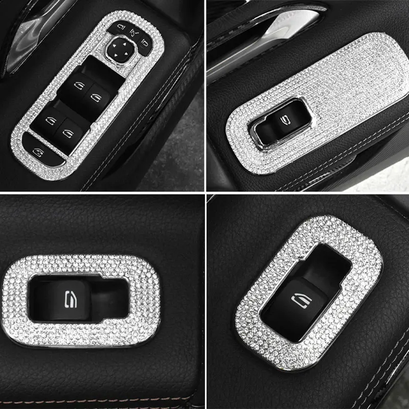 For Mercedes Benz Class A Cla W177 C118 2020 2021+ Car Accessories Window Lift Switch Adjust Panel Crystal Sticker Diamond Trim
For Mercedes Benz Class A Cla W177 C118 2020 2021+ Car Accessories Window Lift Switch Adjust Panel Crystal Sticker Diamond Trim