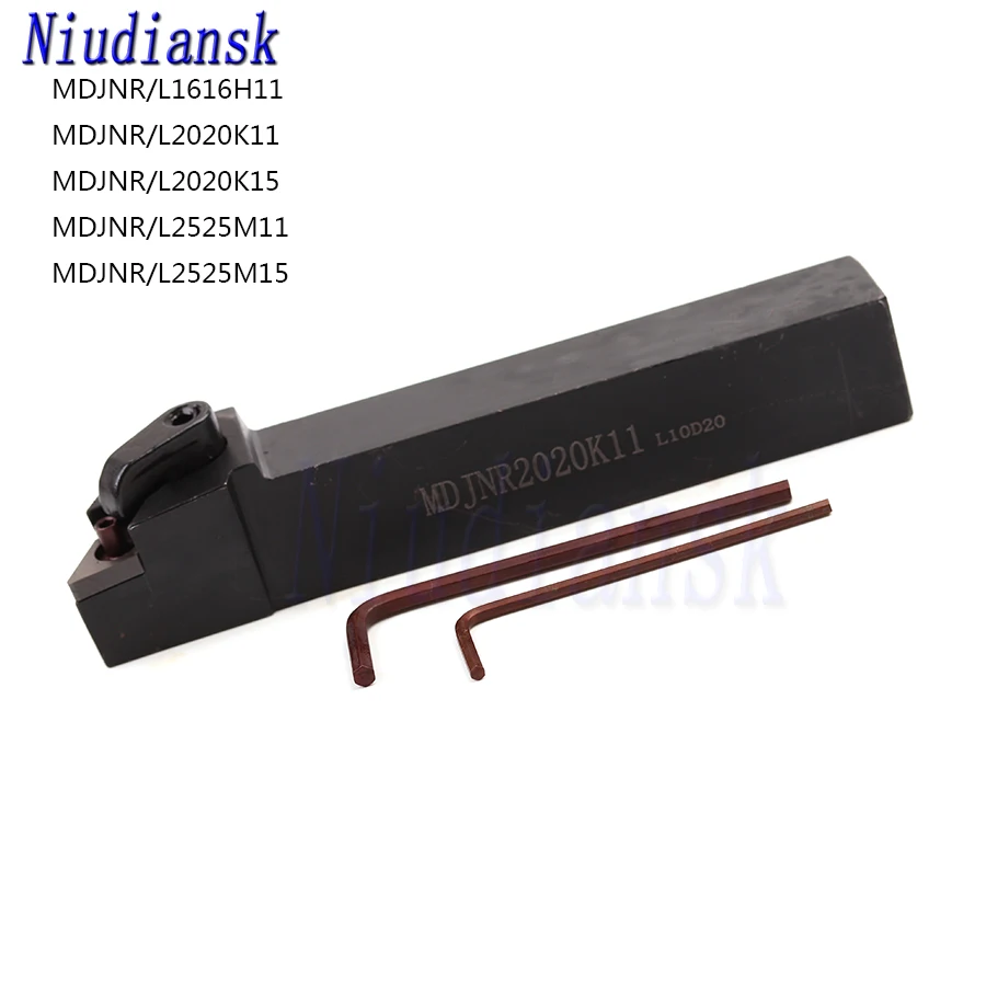 MDJNR1616H11 MDJNR2020K11 MDJNR2020K15 MDJNR2525M11 MDJNR2525M15 External Turning Tool Holder MDJNL Use For DNMG Carbide Inserts
MDJNR1616H11 MDJNR2020K11 MDJNR2020K15 MDJNR2525M11 MDJNR2525M15 External Turning Tool Holder MDJNL Use For DNMG Carbide Inserts