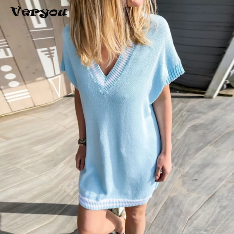 Sexy Dress Summer Short Dress Women V Neck Striped Patchwork Loose Dresses For Women Fashion Casual Short Sleeve Women's Dress
Sexy Dress Summer Short Dress Women V Neck Striped Patchwork Loose Dresses For Women Fashion Casual Short Sleeve Women's Dress