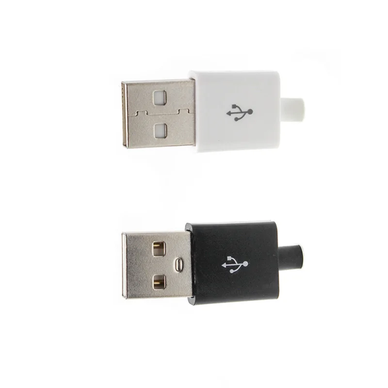 6/12 pieces/batch 2.0 Type A USB male 4Pin square USB connector black and white plastic shell jack tail socket plug terminal DIY
6/12 pieces/batch 2.0 Type A USB male 4Pin square USB connector black and white plastic shell jack tail socket plug terminal DIY
