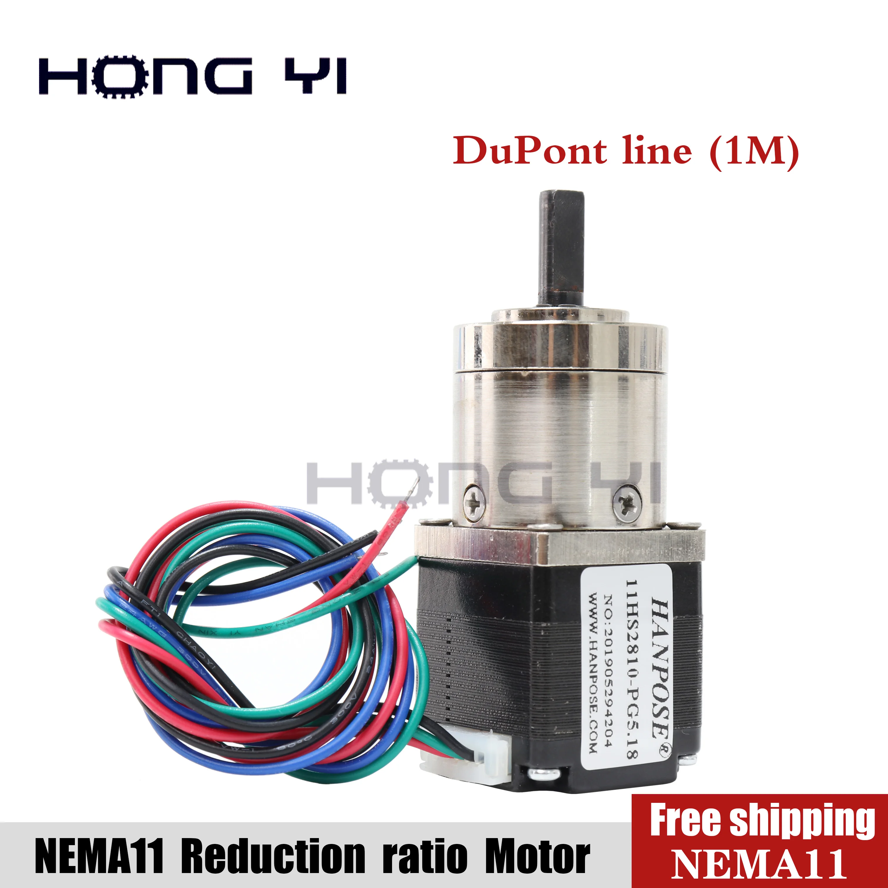 CNC Robot 4-lead Nema11 Stepper Motor 11HS4010-PG Extruder Gear Stepper Motor Ratio 5.18:1 Planetary Gearbox Nema11 Step Motor
CNC Robot 4-lead Nema11 Stepper Motor 11HS4010-PG Extruder Gear Stepper Motor Ratio 5.18:1 Planetary Gearbox Nema11 Step Motor
