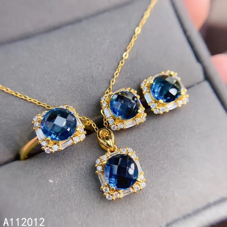 KJJEAXCMY fine Jewelry 925 sterling silver inlaid natural blue topaz fashion pendant ring earring set support test Chinese style
KJJEAXCMY fine Jewelry 925 sterling silver inlaid natural blue topaz fashion pendant ring earring set support test Chinese style