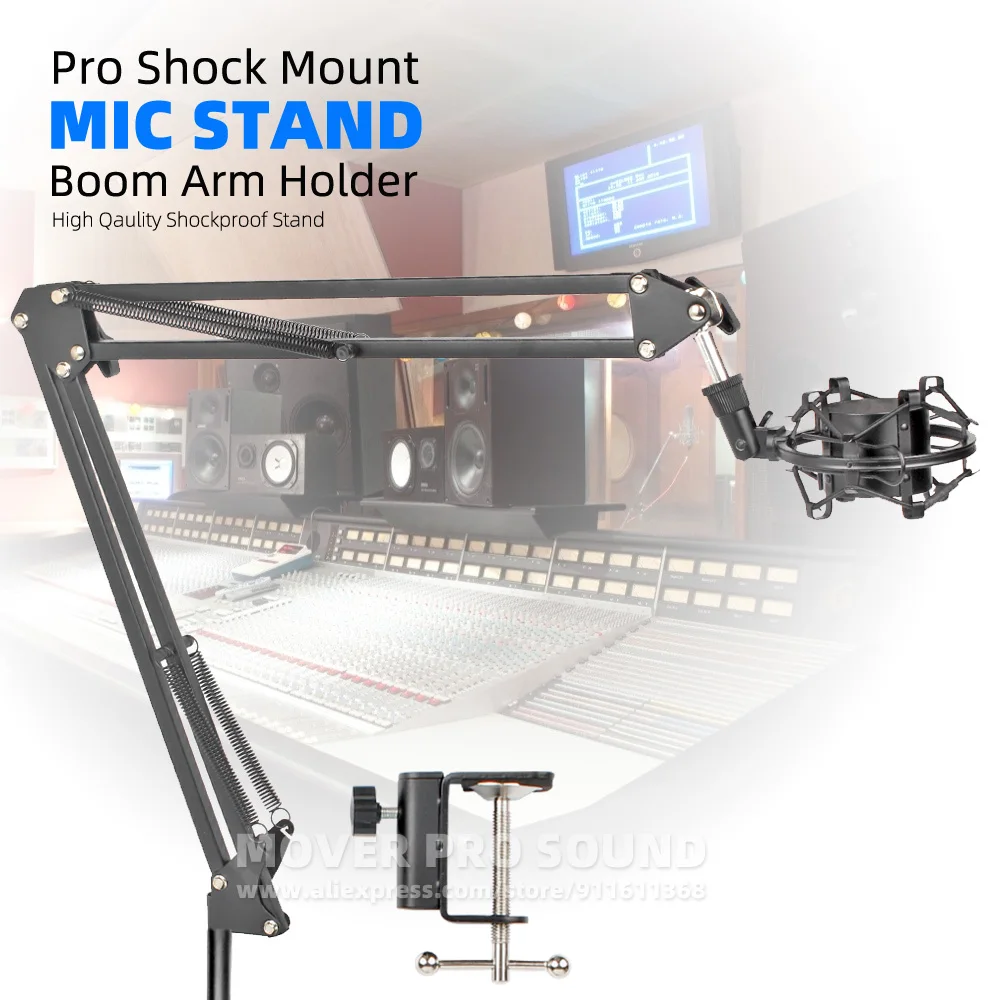 For AUDIO TECHNICA AT4033 AT4040 AT 4033 4040 4050 Tabletop Suspension Microphone Stand Desk Mic Boom Arm Shock Mount Holder
For AUDIO TECHNICA AT4033 AT4040 AT 4033 4040 4050 Tabletop Suspension Microphone Stand Desk Mic Boom Arm Shock Mount Holder