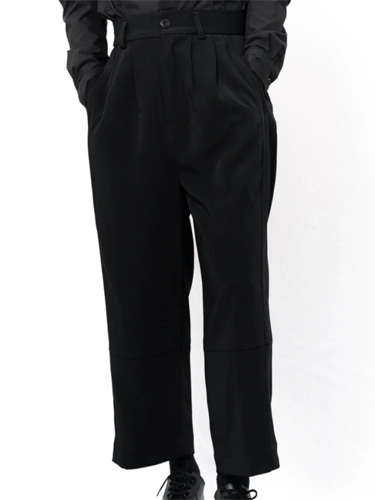 New black solid color nine points fashion trend simple classic men's casual pants
New black solid color nine points fashion trend simple classic men's casual pants