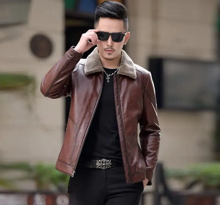 Free shipping Brand winter new down Men Korean Slim short leather jacket Fashion male motorcycle lapel Outwear
Free shipping Brand winter new down Men Korean Slim short leather jacket Fashion male motorcycle lapel Outwear