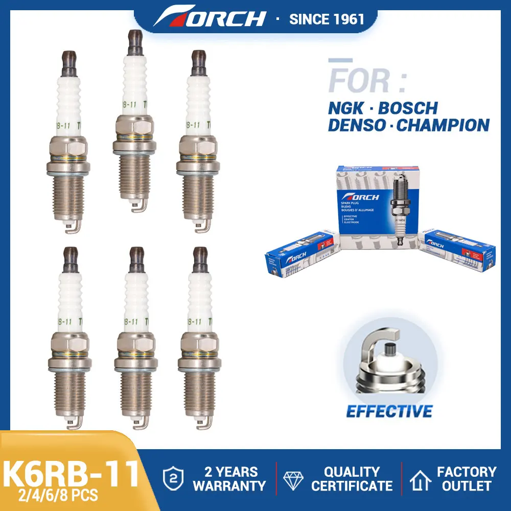 Ignition System Candles Torch K6RB-11 Replcae for ZFR6K-11 9807B-5617P Spark Plug for Accord Civic CR-V FR-V
Ignition System Candles Torch K6RB-11 Replcae for ZFR6K-11 9807B-5617P Spark Plug for Accord Civic CR-V FR-V