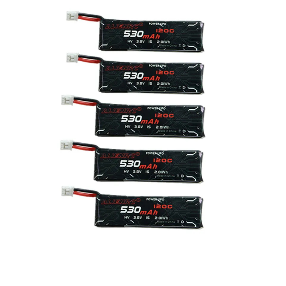 Alienmodel 1S Lipo HV4.35V 530mAh 120C 3.8V PH2.0 Plug Connector HV Lithium Battery for RC FPV Racing Drone Frame Kit Spare Part
Alienmodel 1S Lipo HV4.35V 530mAh 120C 3.8V PH2.0 Plug Connector HV Lithium Battery for RC FPV Racing Drone Frame Kit Spare Part
