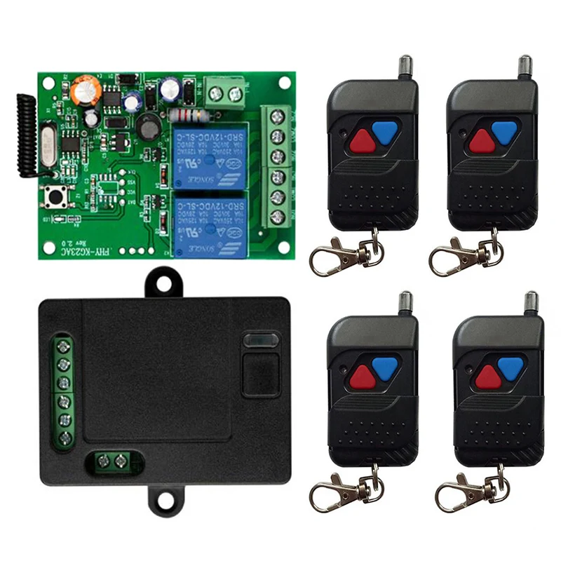 433MHz AC110V 220V 2CH Wireless RF Remote Control Light Switch 10A Relay Output Radio Receiver Module+Transmitter Garage Door
433MHz AC110V 220V 2CH Wireless RF Remote Control Light Switch 10A Relay Output Radio Receiver Module+Transmitter Garage Door