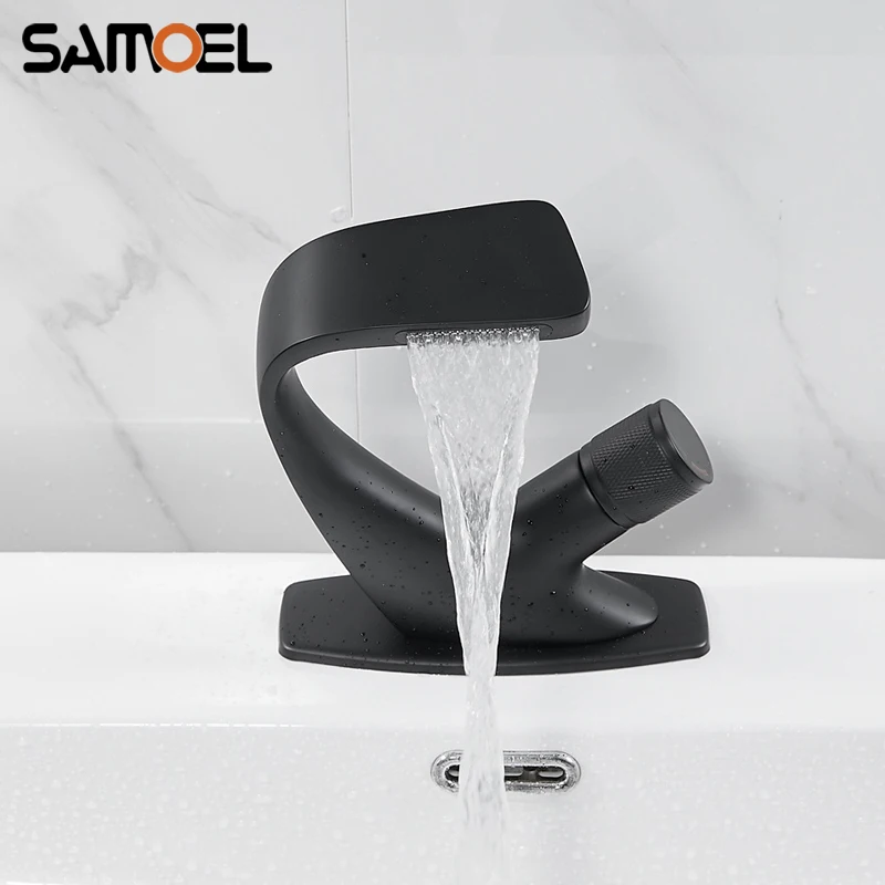 2020 New Design Matte Black Bathroom Sink Faucet Tap Deck Mount Single Holder Waterfall Basin Mixer B3372
2020 New Design Matte Black Bathroom Sink Faucet Tap Deck Mount Single Holder Waterfall Basin Mixer B3372