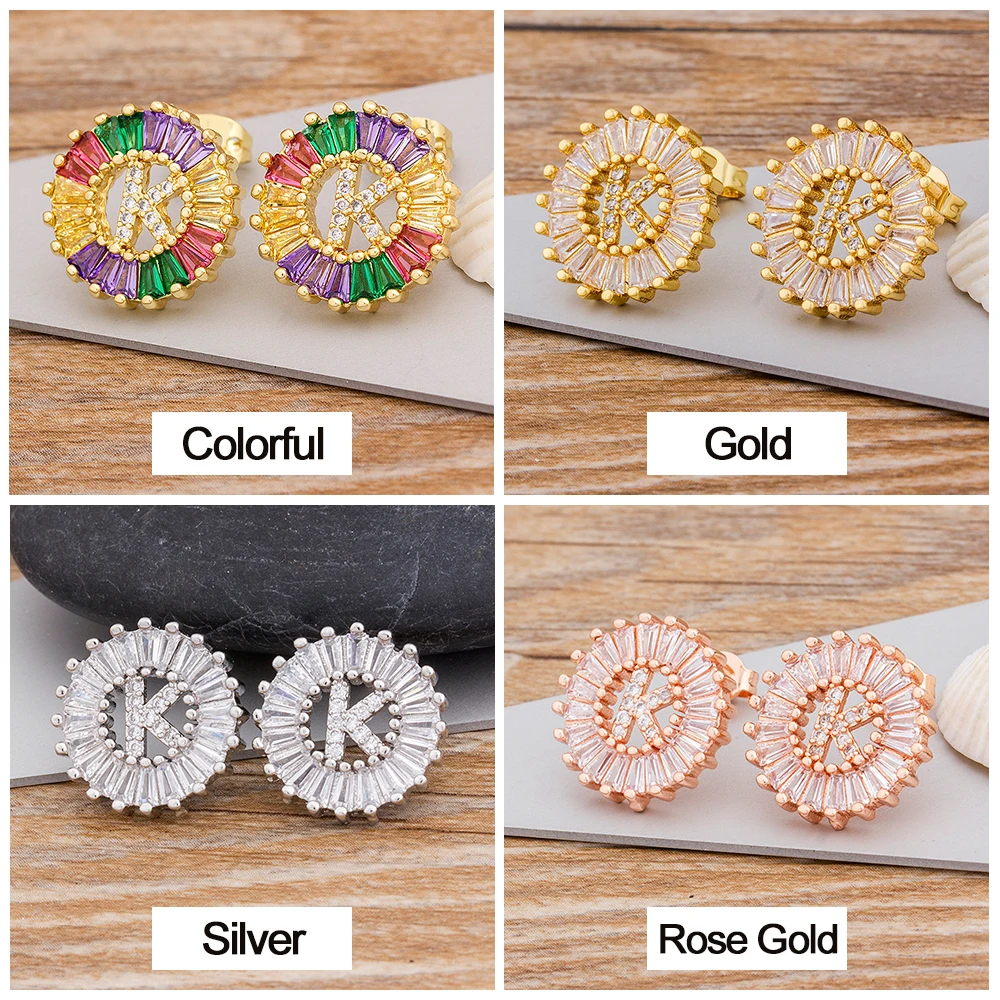 Nidin 26 PCS/Lot Hot Sale A-Z Initial Letters Earrings Personal Gift for Women Cute Alphabet CZ 4 Colors Choice Stud Ear Jewelry
Nidin 26 PCS/Lot Hot Sale A-Z Initial Letters Earrings Personal Gift for Women Cute Alphabet CZ 4 Colors Choice Stud Ear Jewelry