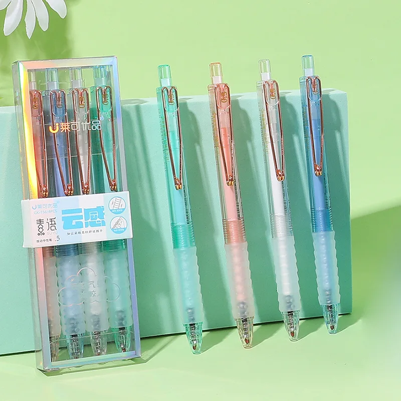 36 pcs/lot Fashion Transparent Press Gel Pen Set Cute 0.5 mm black Ink Signature Pens Promotional Gift Office School Supplies
36 pcs/lot Fashion Transparent Press Gel Pen Set Cute 0.5 mm black Ink Signature Pens Promotional Gift Office School Supplies