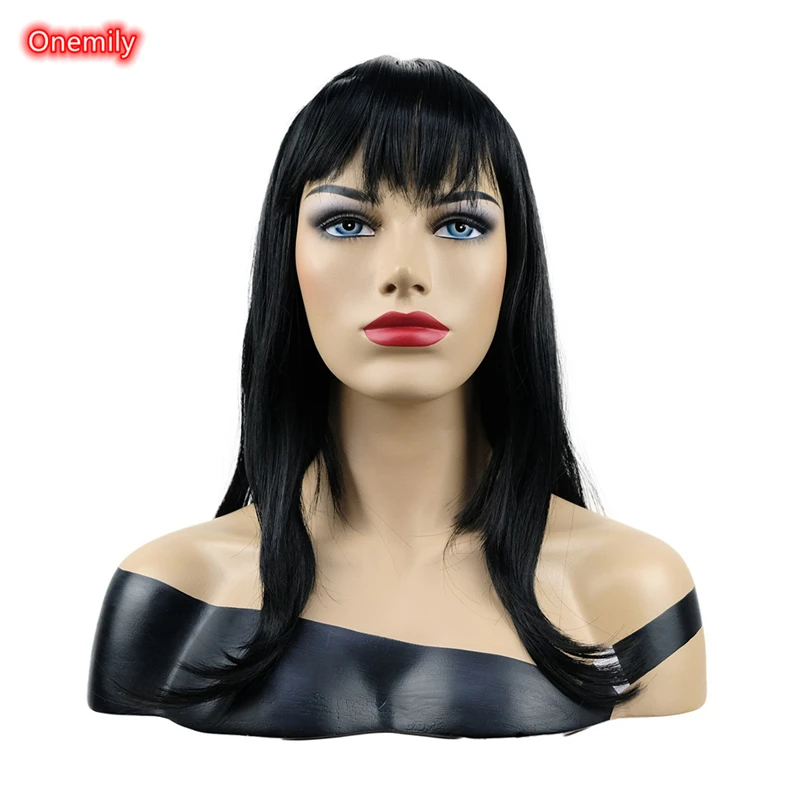 Onemily Long Silky Straight Black Heat Resistant Fiber Synthetic Women Natural Hair Wig with Bangs
Onemily Long Silky Straight Black Heat Resistant Fiber Synthetic Women Natural Hair Wig with Bangs