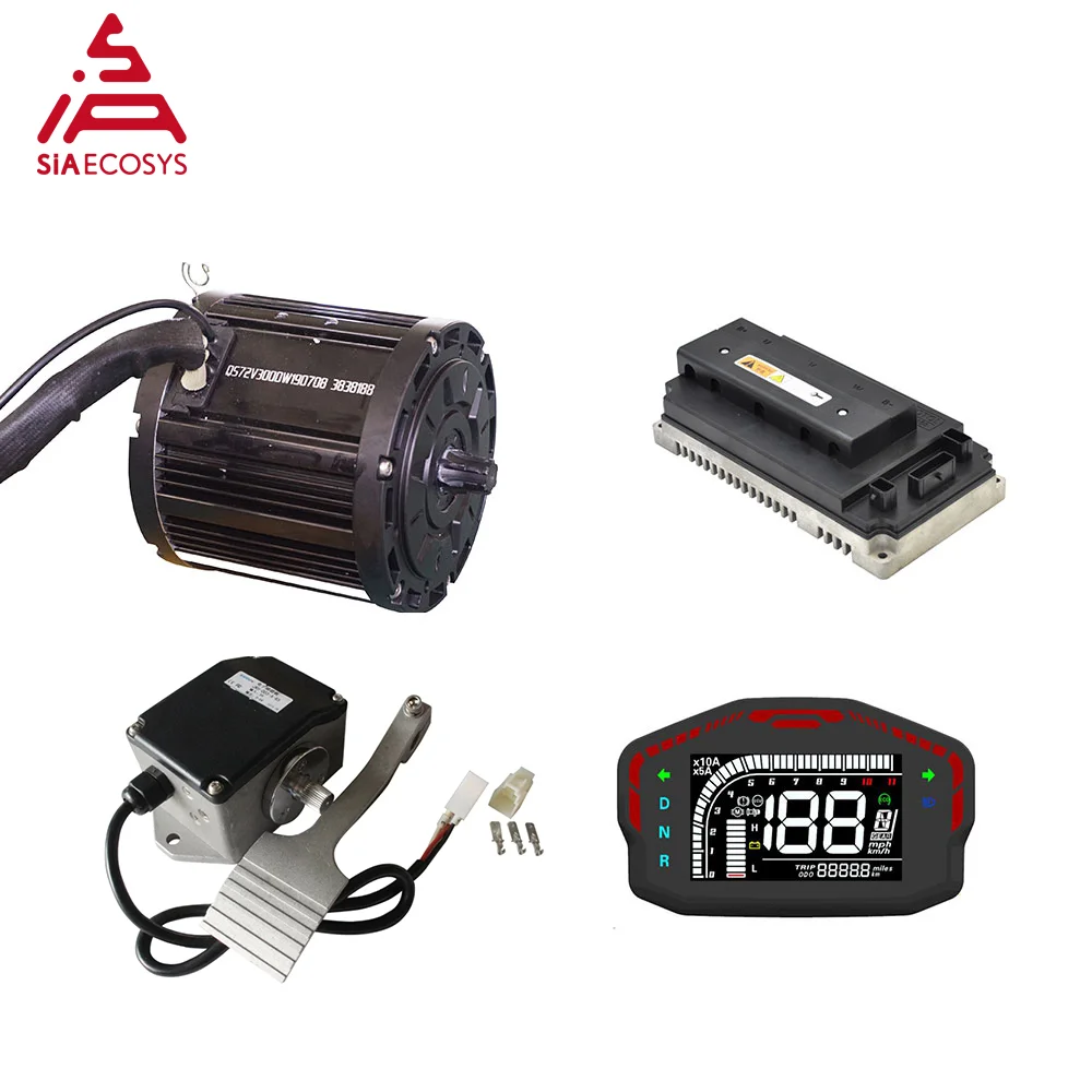 New QS138 3000W 72V Mid Drive Motor Power Train Kits 100kph With EM150SP VOTOL Controller For Electric Motorcycle
New QS138 3000W 72V Mid Drive Motor Power Train Kits 100kph With EM150SP VOTOL Controller For Electric Motorcycle