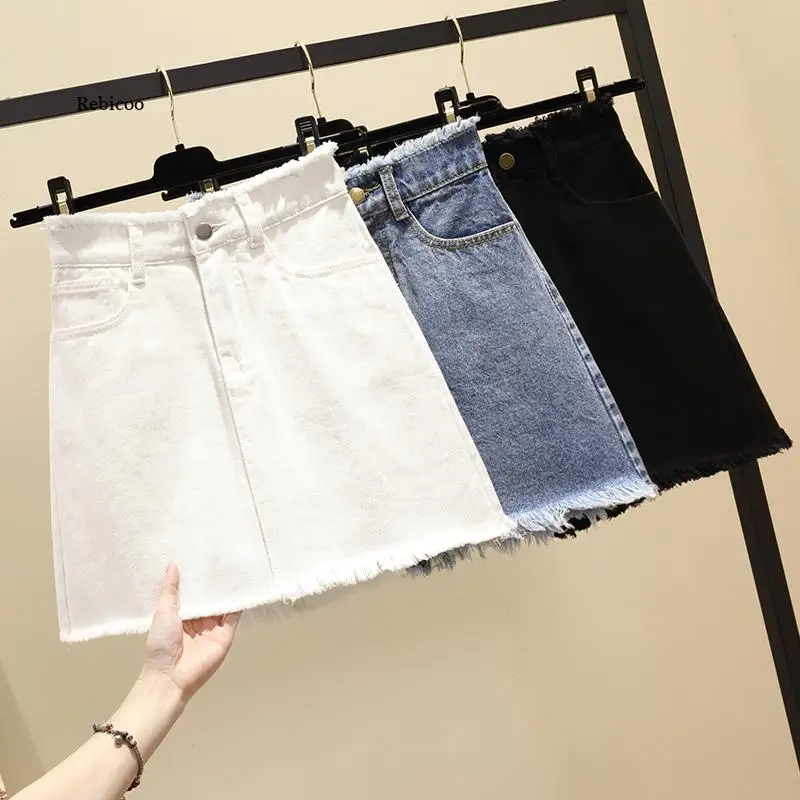 Women's High Waist Denim Skirt New Spring Summer Skirt Large Size Wild Bag Hip Casual A-Line Short Skirt
Women's High Waist Denim Skirt New Spring Summer Skirt Large Size Wild Bag Hip Casual A-Line Short Skirt